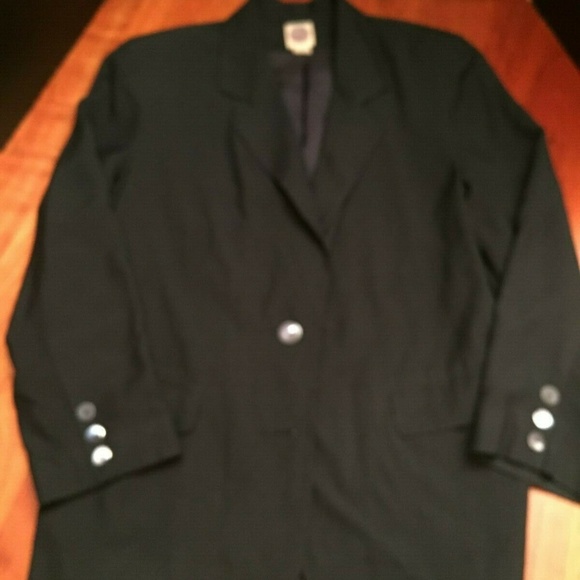 Vintage Saks Real Clothes Silk Blue Blazer - M - Picture 1 of 4